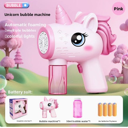 Unicorn bubble machine