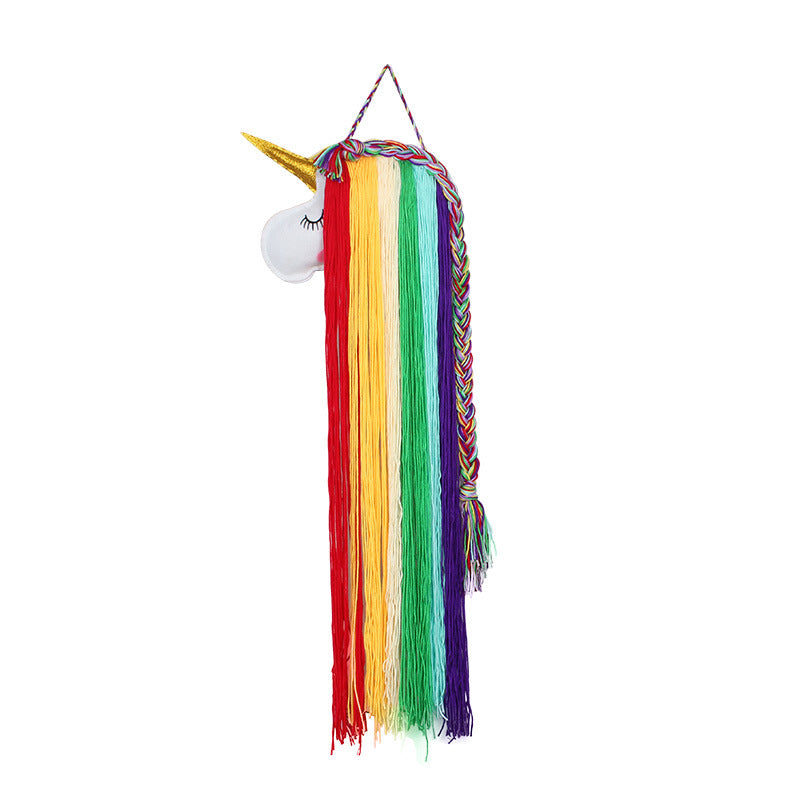 Unicorn Dream Catcher Feather Pendant