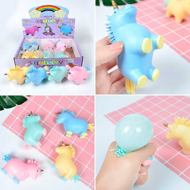 Unicorn Horse Squeeze Stress Relief Luminous Toy
