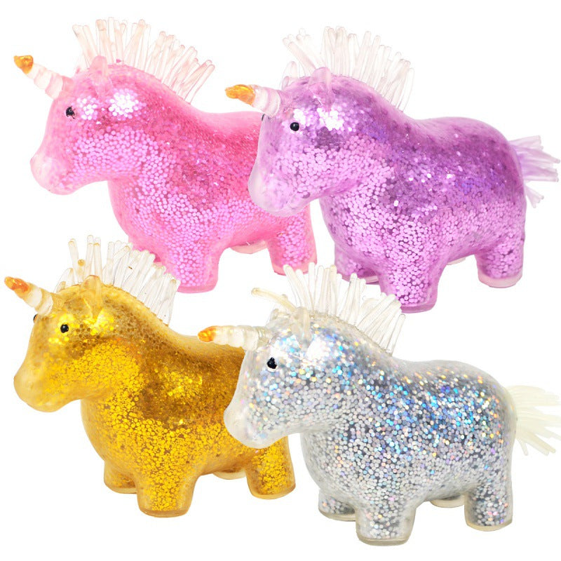 Unicorn Horse Squeeze Stress Relief Luminous Toy