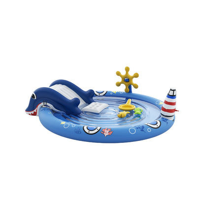 Unicorn Slide Inflatable Play Pool with Water Spray