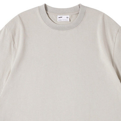 Unisex Couple Loose Half-Sleeve Round Neck Base Shirt