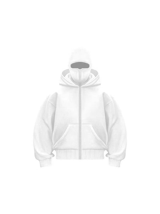 Unisex Fleece Hooded Sweatshirt with Zipper