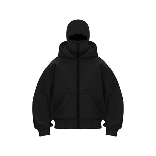 Unisex Fleece Hooded Sweatshirt with Zipper