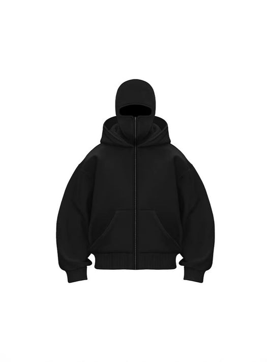 Unisex Fleece Hooded Sweatshirt with Zipper