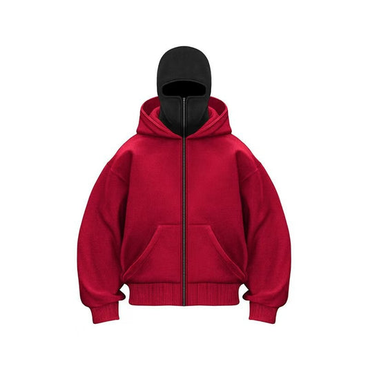 Unisex Fleece Hooded Sweatshirt with Zipper