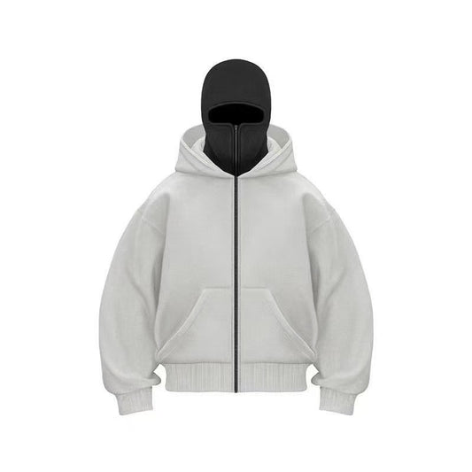 Unisex Fleece Hooded Sweatshirt with Zipper