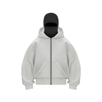 Unisex Fleece Hooded Sweatshirt with Zipper