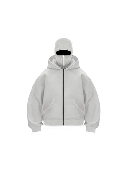 Unisex Fleece Hooded Sweatshirt with Zipper
