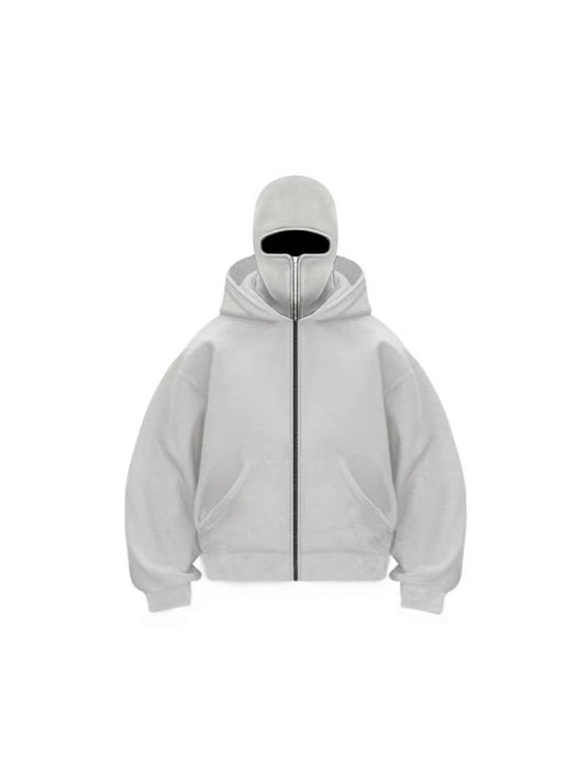 Unisex Fleece Hooded Sweatshirt with Zipper