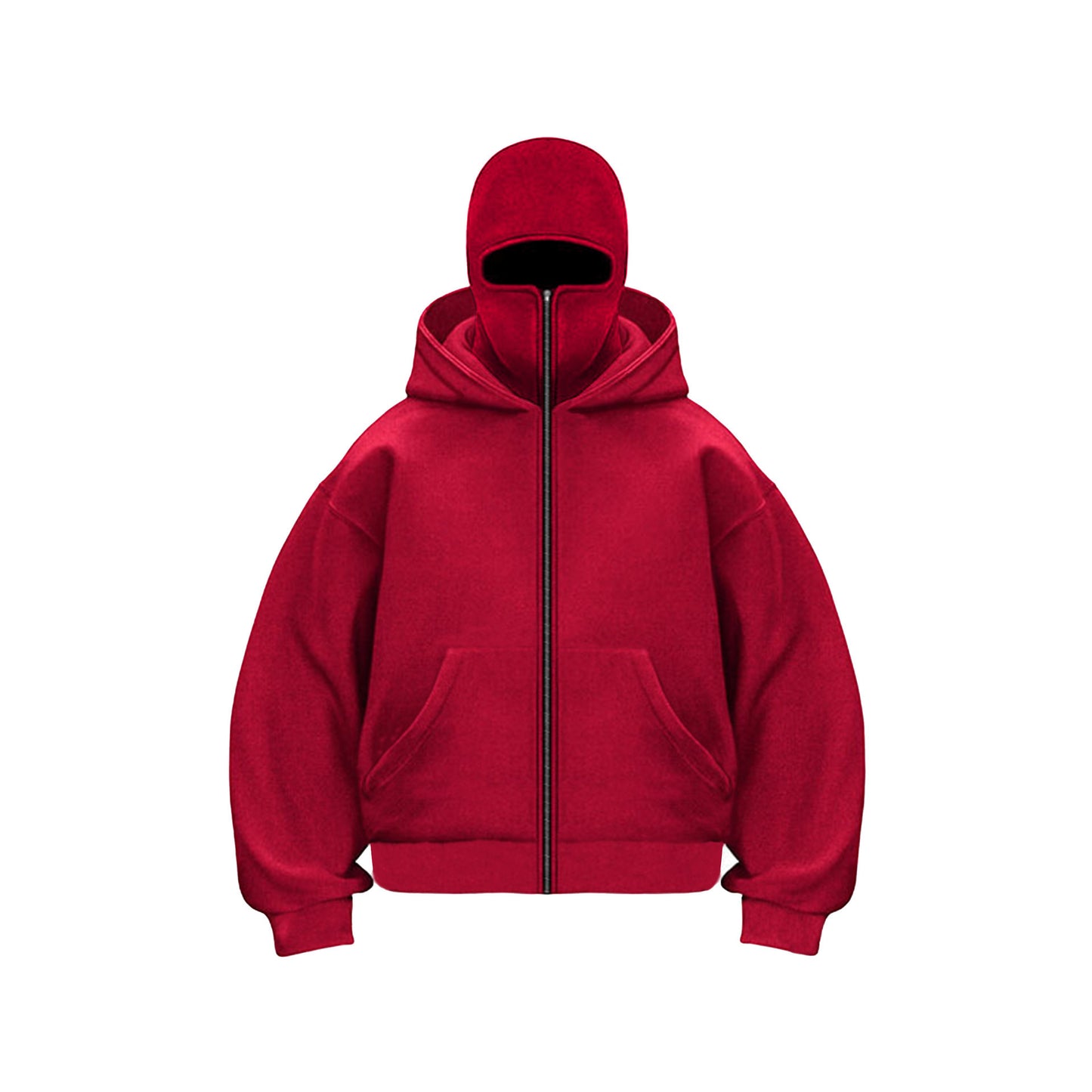 Unisex Fleece Hooded Sweatshirt with Zipper