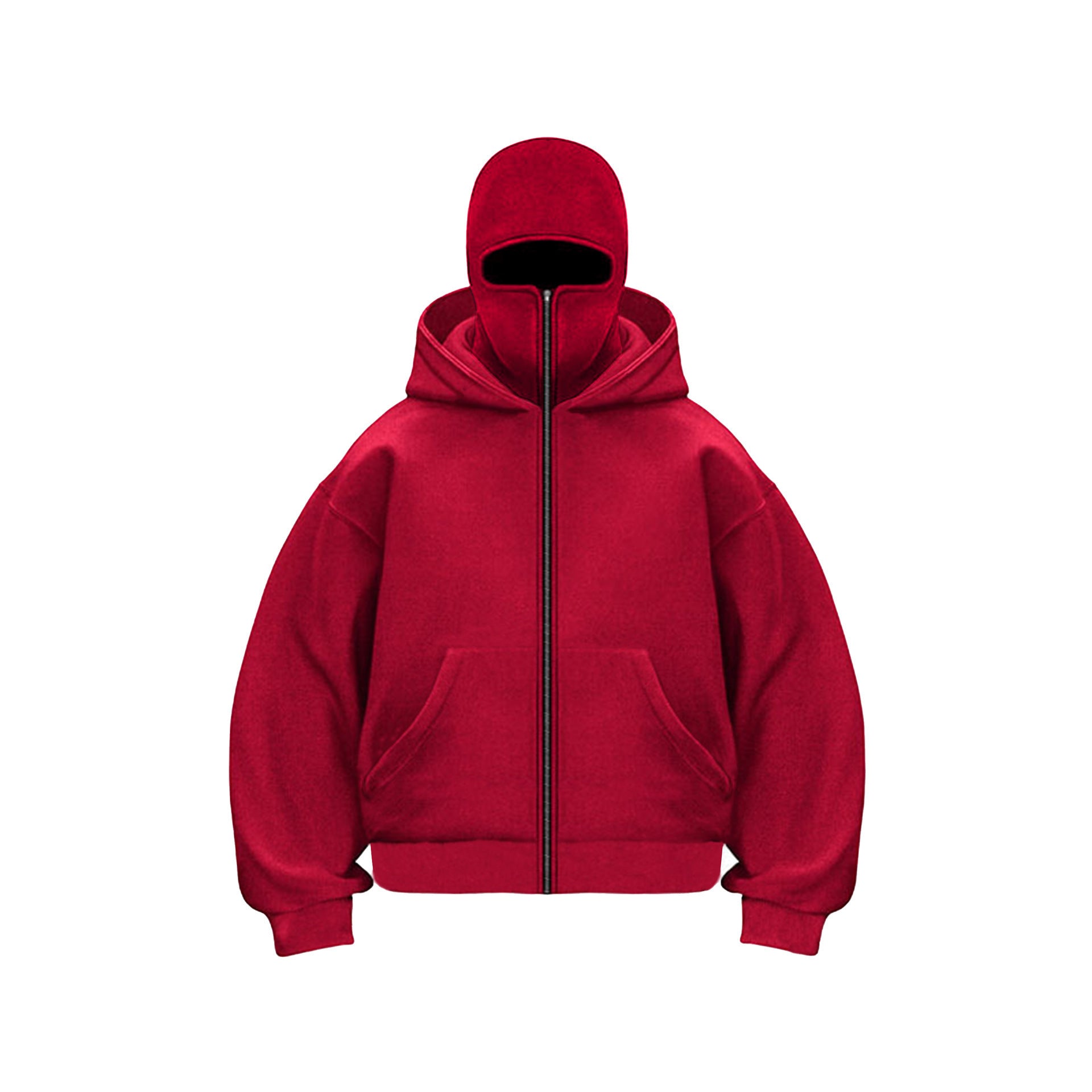 Unisex Fleece Hooded Sweatshirt with Zipper
