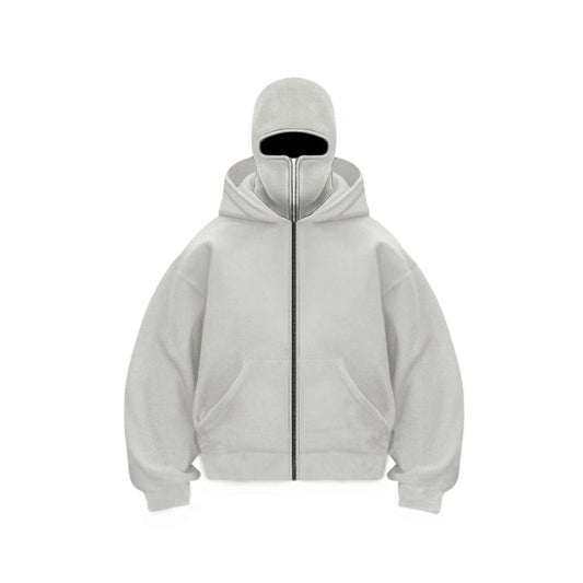 Unisex Fleece Hooded Sweatshirt with Zipper