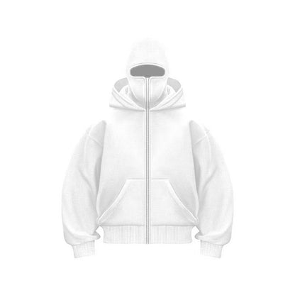 Unisex Fleece Hooded Sweatshirt with Zipper