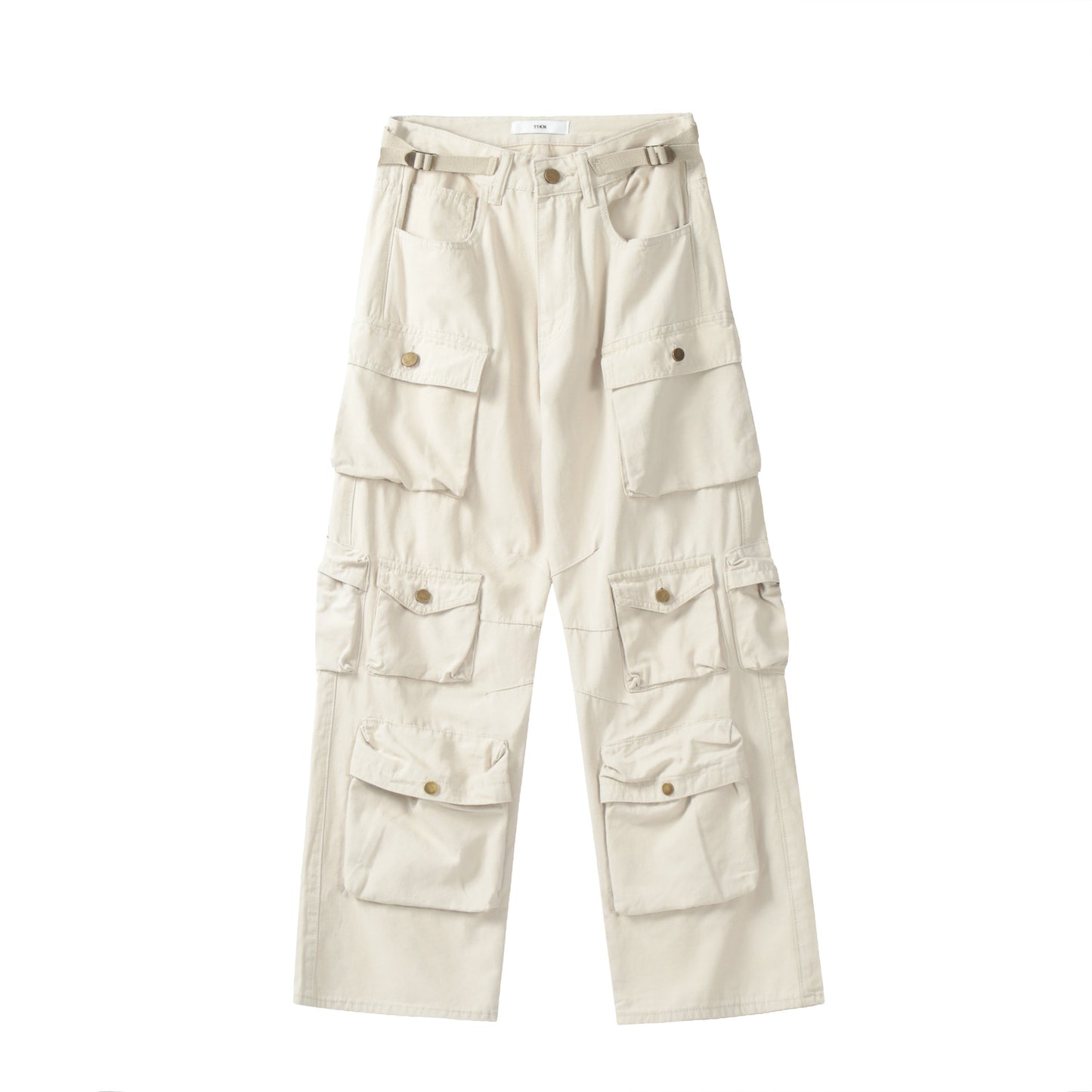 Unisex Heavyweight Cotton Cargo Pants with Multi-Pockets