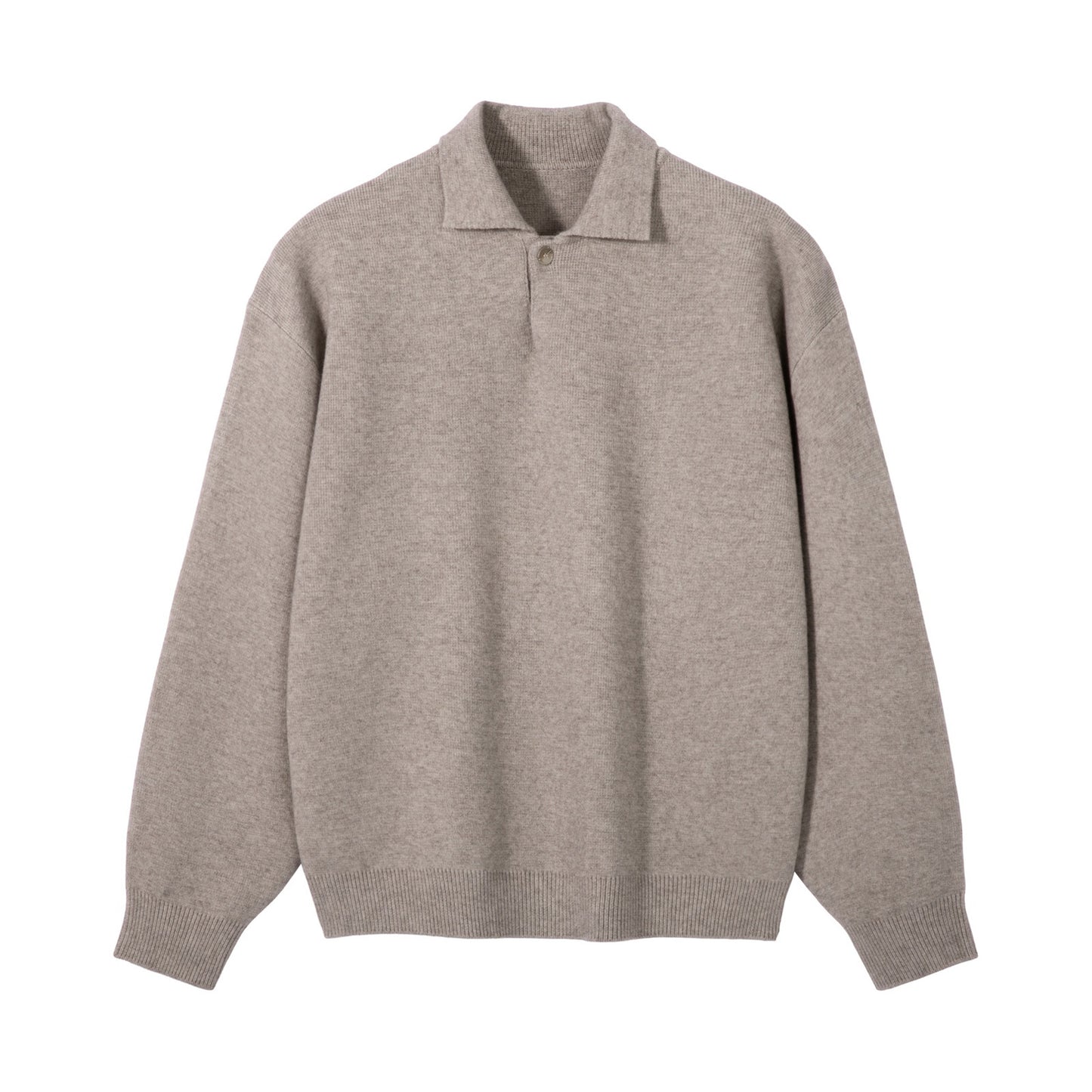 Unisex High-Density Polo Collar Knit Sweater