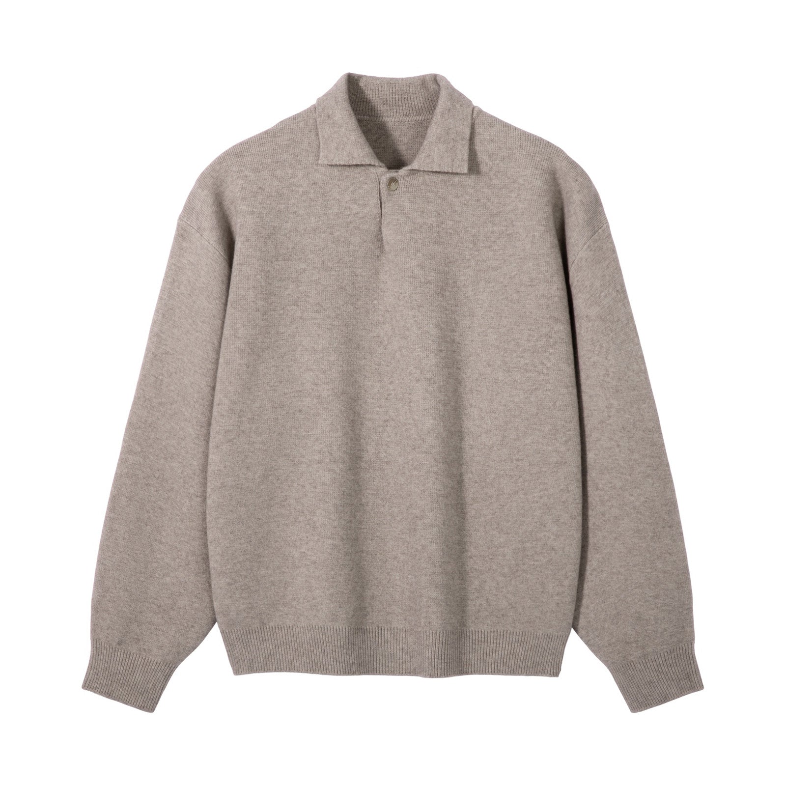 Unisex High-Density Polo Collar Knit Sweater