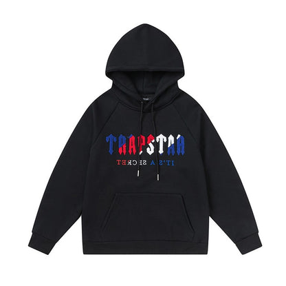 Unisex Hooded Sweatshirt Jacket in American Street Style