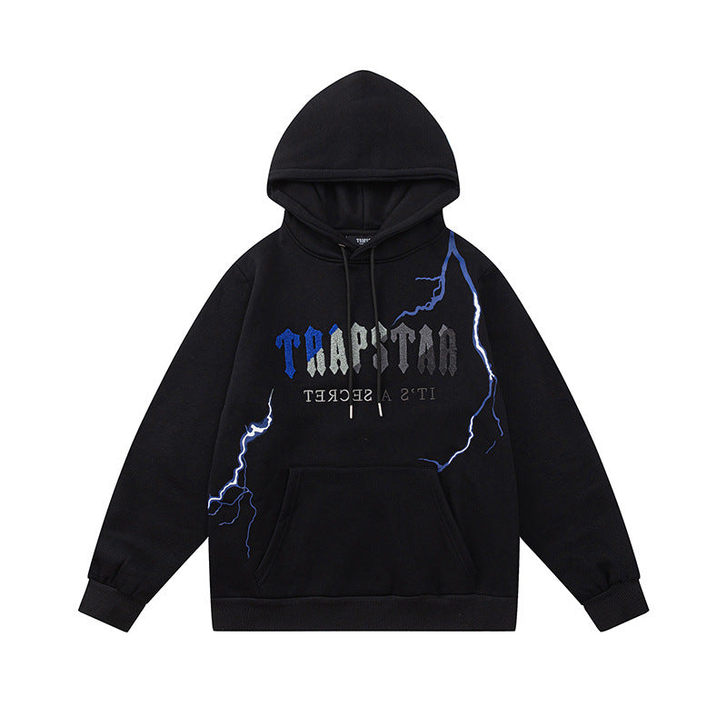 Unisex Hooded Sweatshirt Jacket in American Street Style