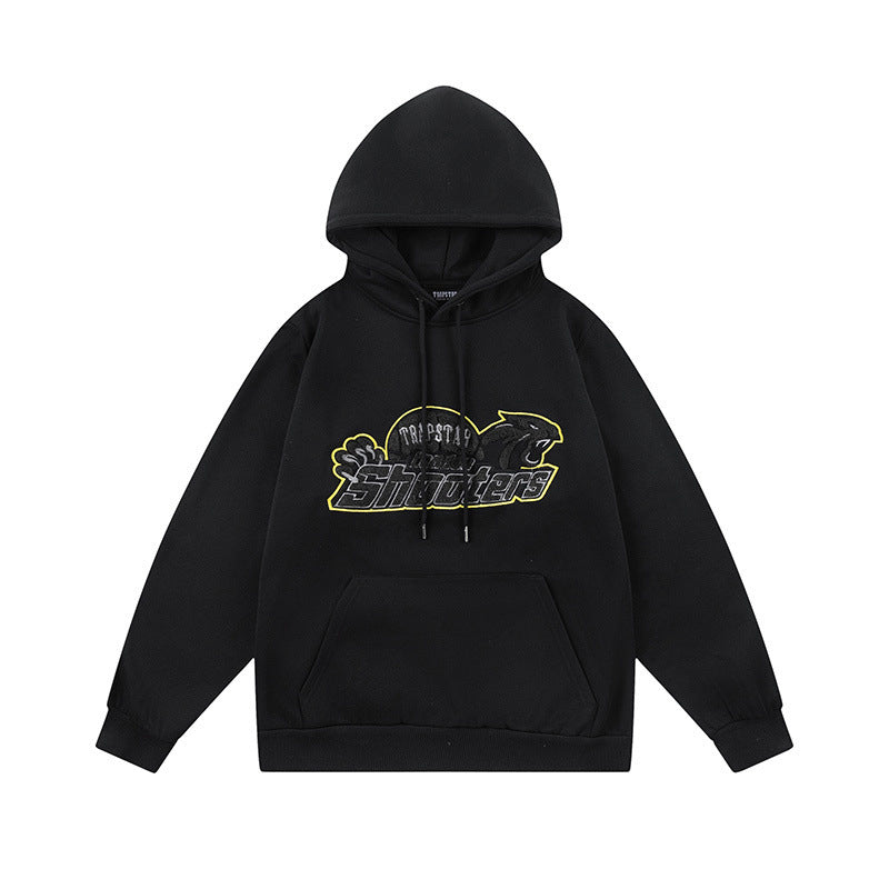 Unisex Hooded Sweatshirt Jacket in American Street Style