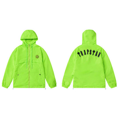 Unisex Hooded Sweatshirt Jacket in American Street Style