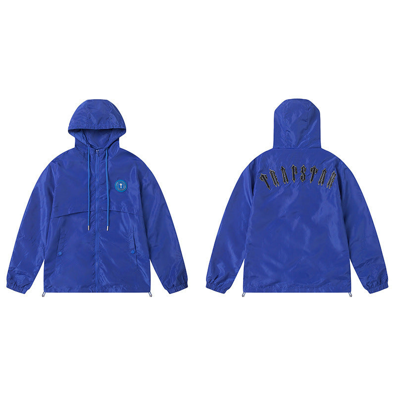 Unisex Hooded Sweatshirt Jacket in American Street Style