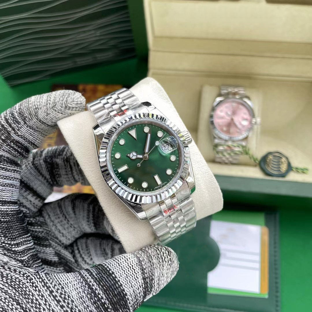 Unisex Stainless Steel Quartz Watch with Waterproof Design