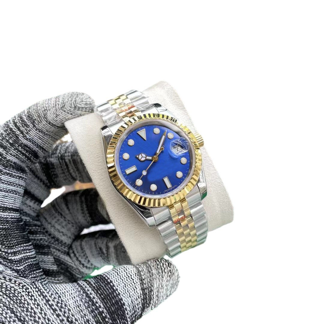 Unisex Stainless Steel Quartz Watch with Waterproof Design