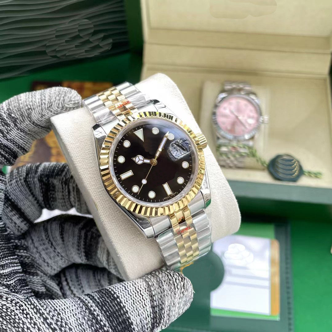 Unisex Stainless Steel Quartz Watch with Waterproof Design