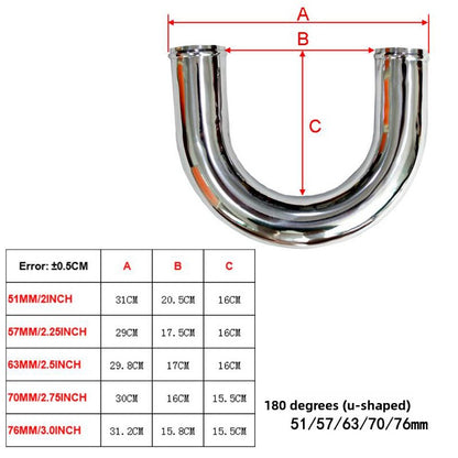 Universal Aluminum Alloy Turbocharger Intake Pipe
