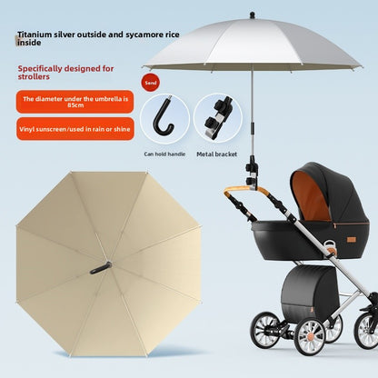 Universal Baby Stroller Sunshade and Rain Umbrella