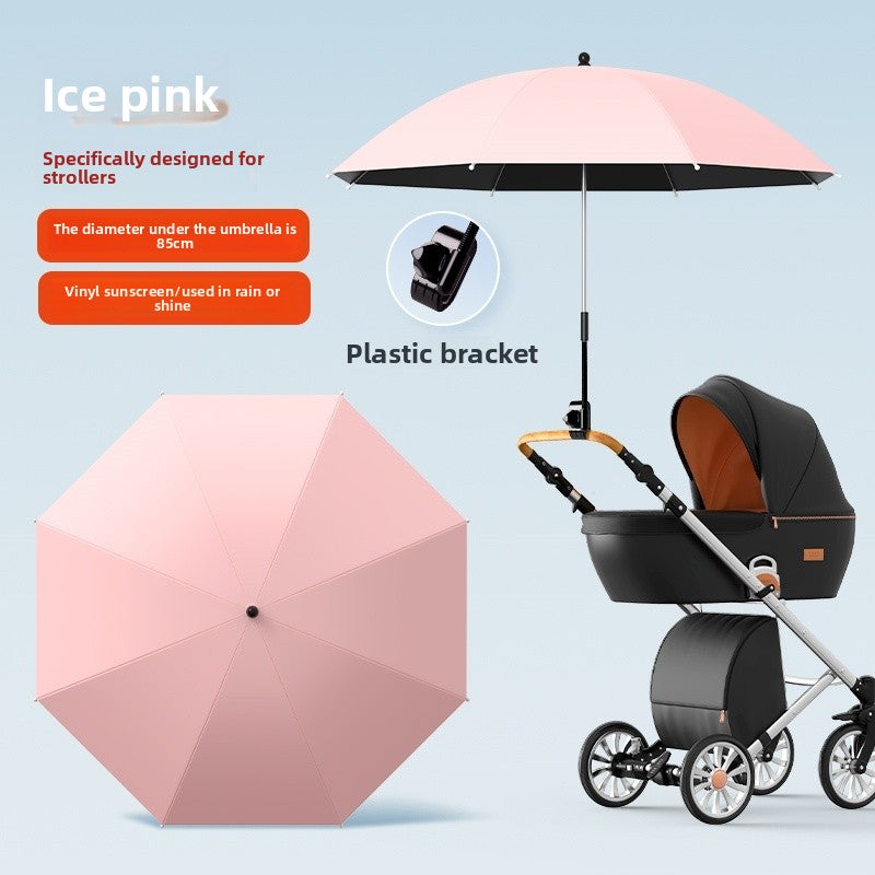 Universal Baby Stroller Sunshade and Rain Umbrella