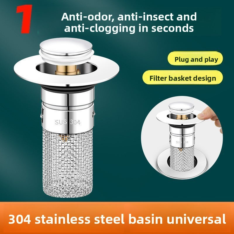 Universal Bounce Drain Stopper for Sink