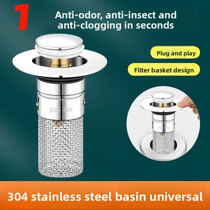 Universal Bounce Drain Stopper for Sink