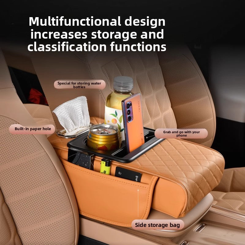 Universal Car Center Console Organizer with Cup Holder
