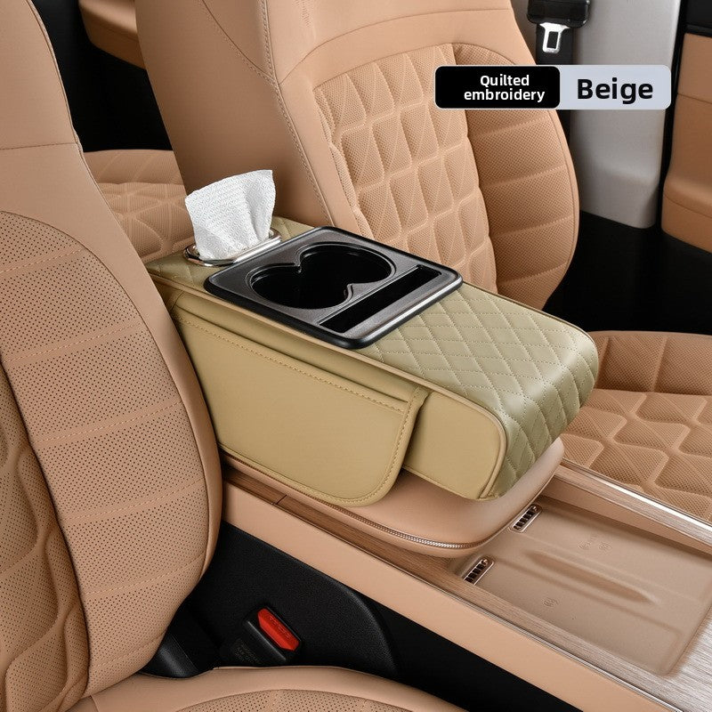 Universal Car Center Console Organizer with Cup Holder