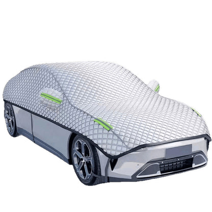Universal Car Half Cover Sunshade with Thermal Insulation