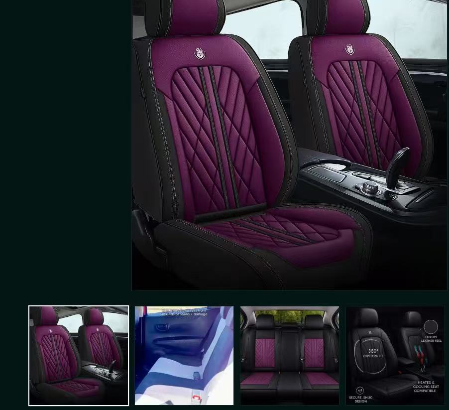 Universal Car Seat Cover Nappa Leather