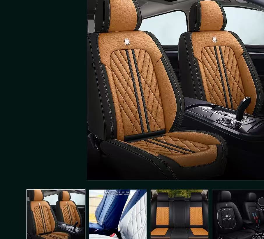 Universal Car Seat Cover Nappa Leather