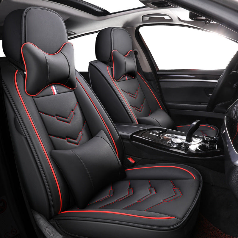 Universal Car Seat Covers Microfiber Leather Set