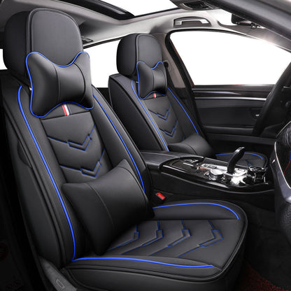 Universal Car Seat Covers Microfiber Leather Set