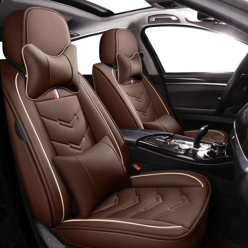 Universal Car Seat Covers Microfiber Leather Set