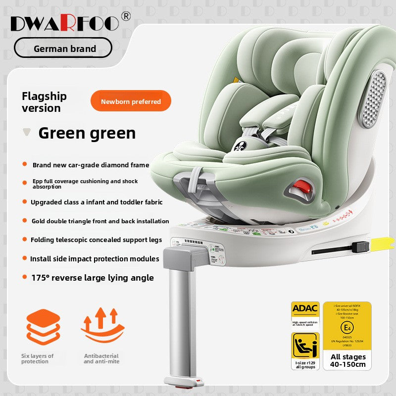Universal Child Car Safety Seat with 360 Rotation