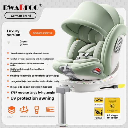 Universal Child Car Safety Seat with 360 Rotation