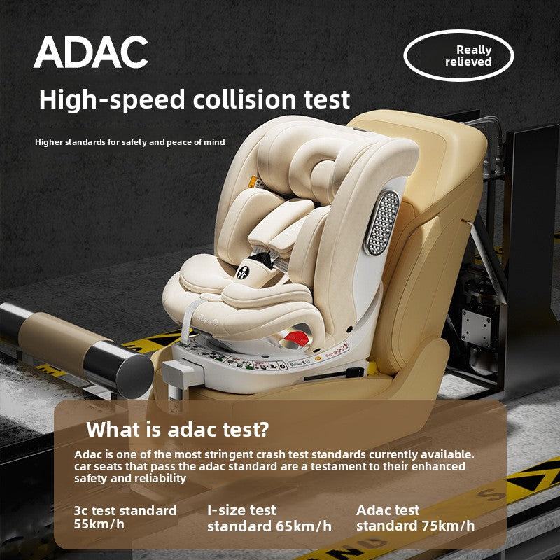 Universal Child Car Safety Seat with 360 Rotation