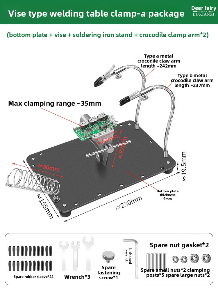 Universal Circuit Board Welding Fixture Clamp