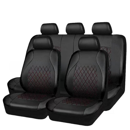 Universal Diamond Quilted PU Leather Car Seat Cover