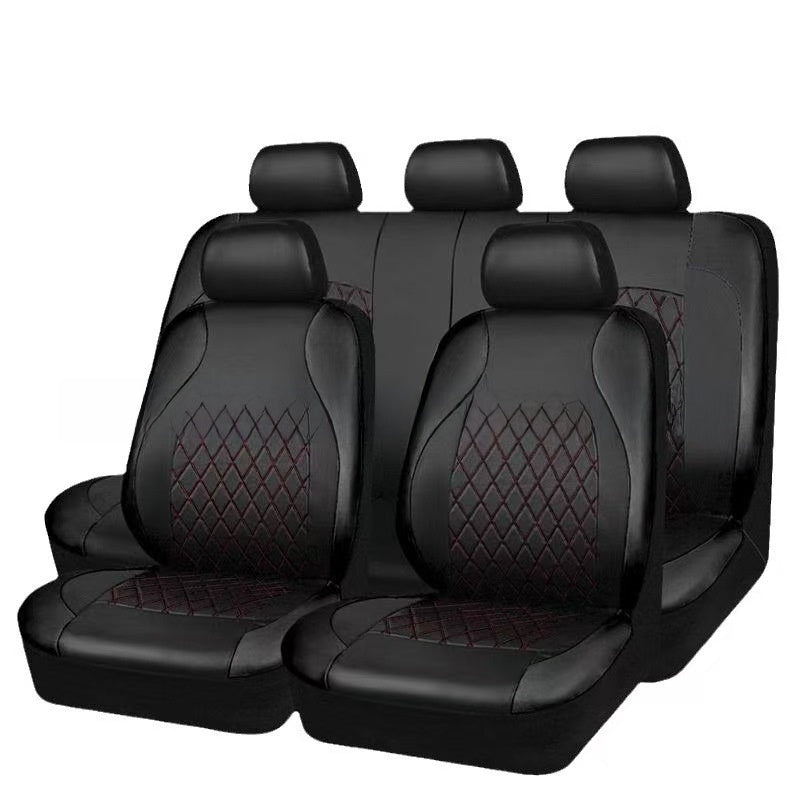 Universal Diamond Quilted PU Leather Car Seat Cover