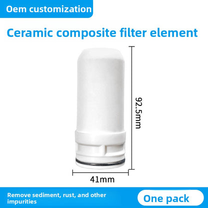 Universal filter element for faucet water purifier