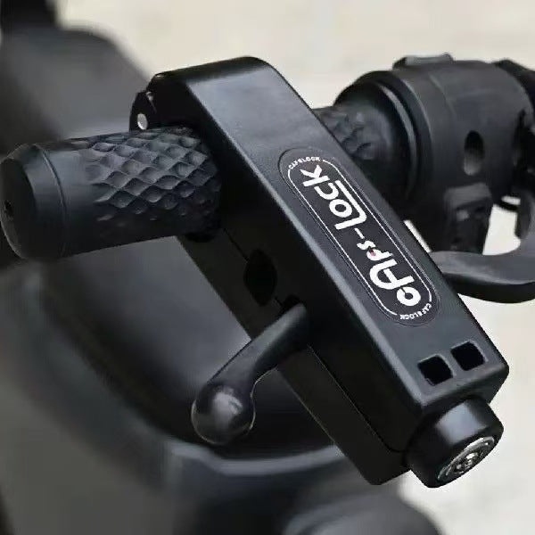 Universal Motorcycle Lock, Throttle Lock, Scooter Anti-Theft Horn Lock, Electric Vehicle Brake Lock, Portable Three-Hole Handlebar Lock